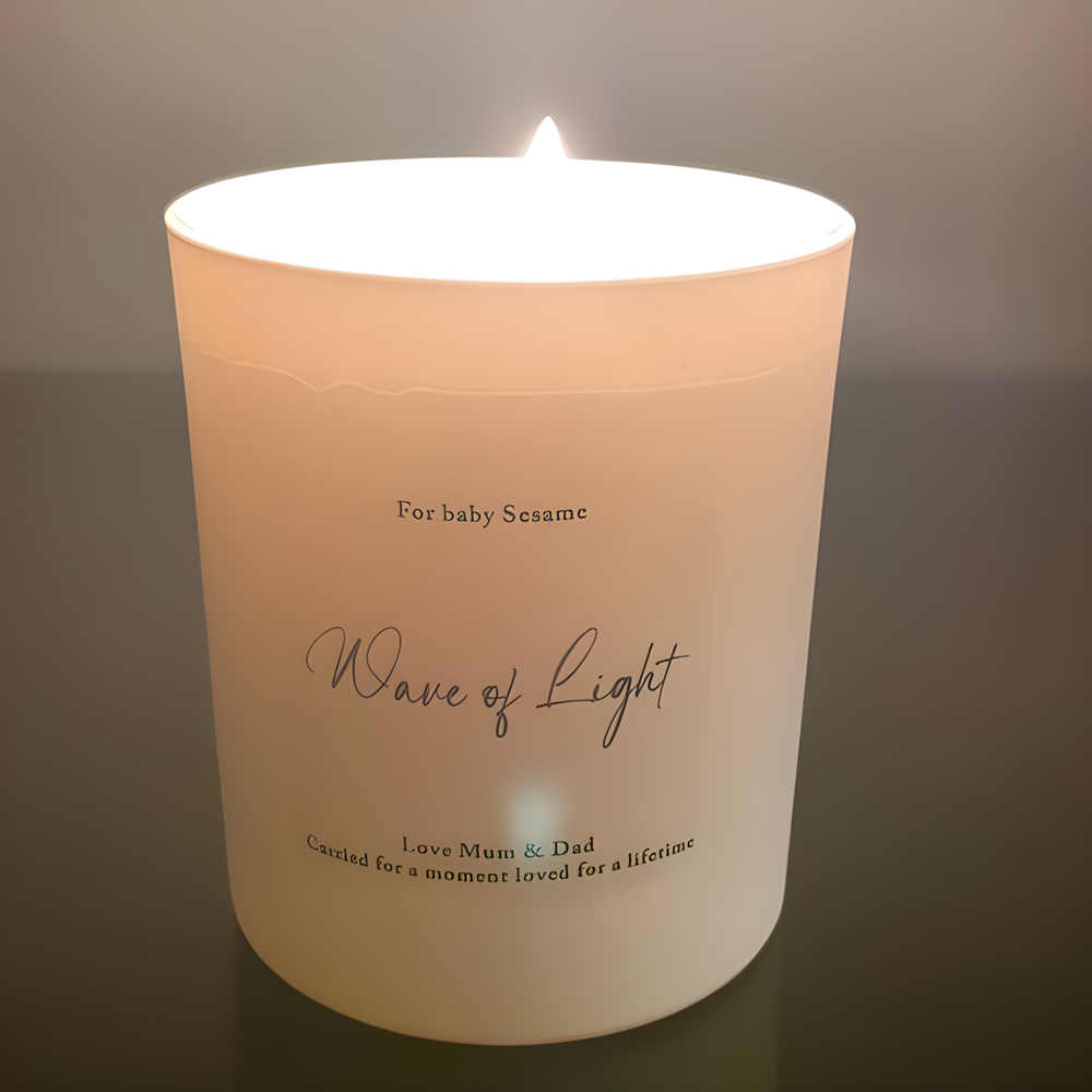 Personalised Candle Label - ملصقات ملصقات على شكل شمعة مخصصة،