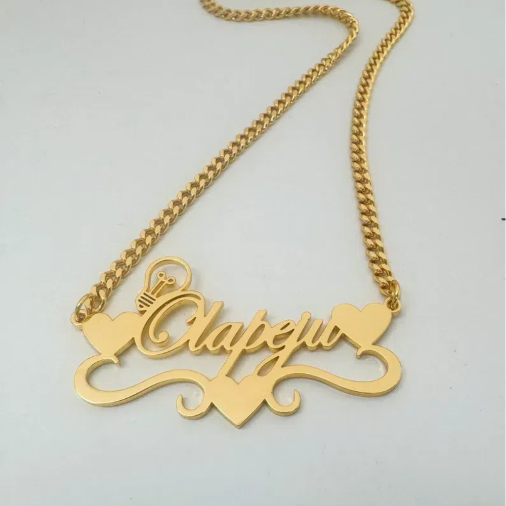 Name Necklace Custom - قلادة اسم شخصية للنساء ، لون