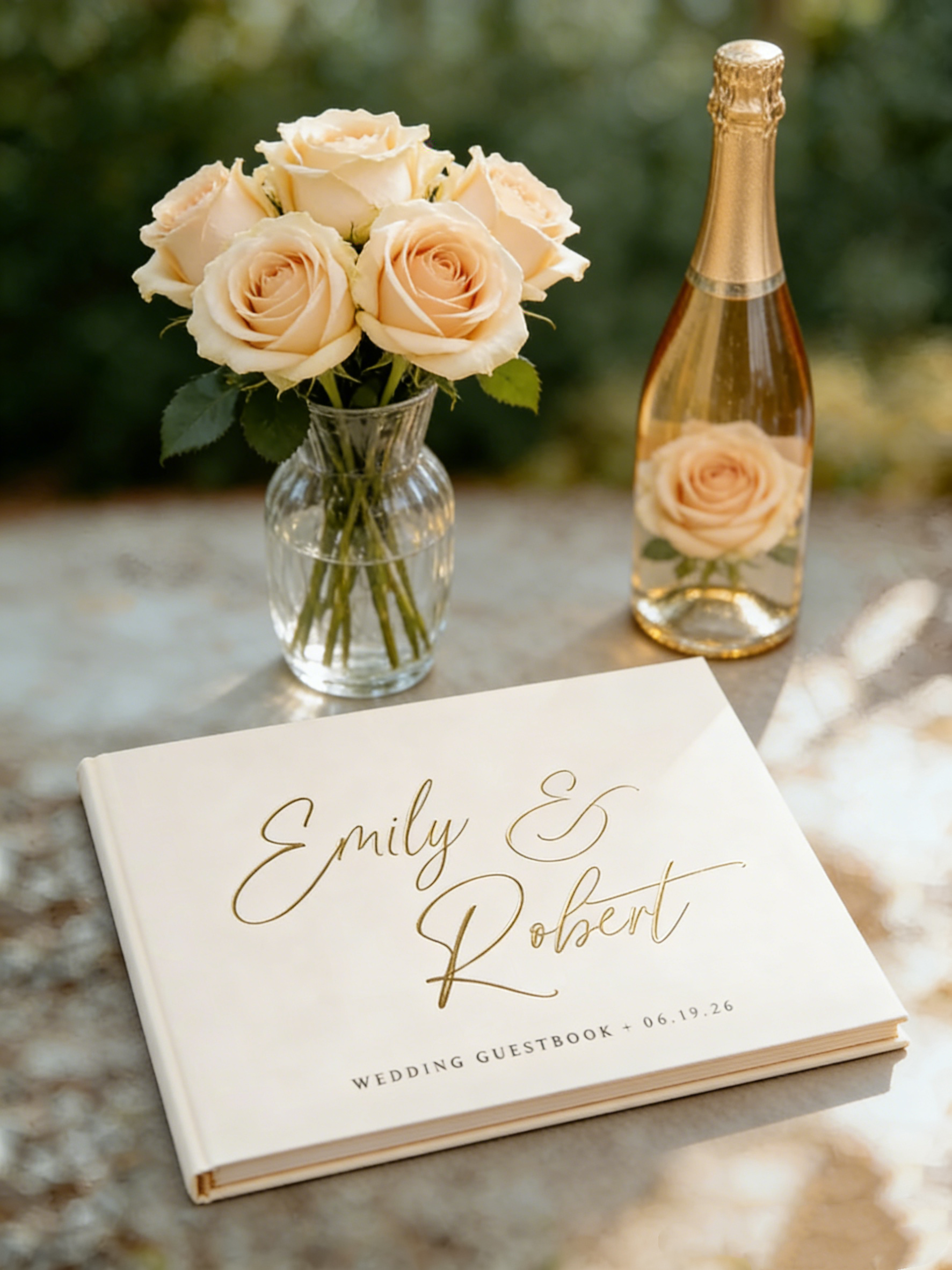 Custom Photo Book - دفتر ضيوف الزفاف المخصص، ألبوم صور