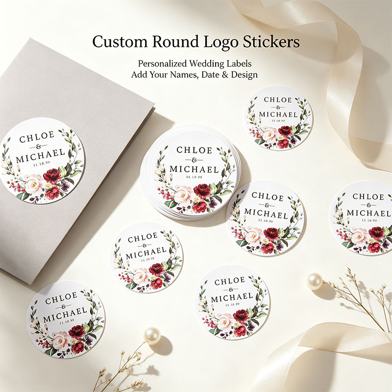 Personalized Name Box - ملصقات مخصصة للدعوات والهدايا بأسماء وتواريخ