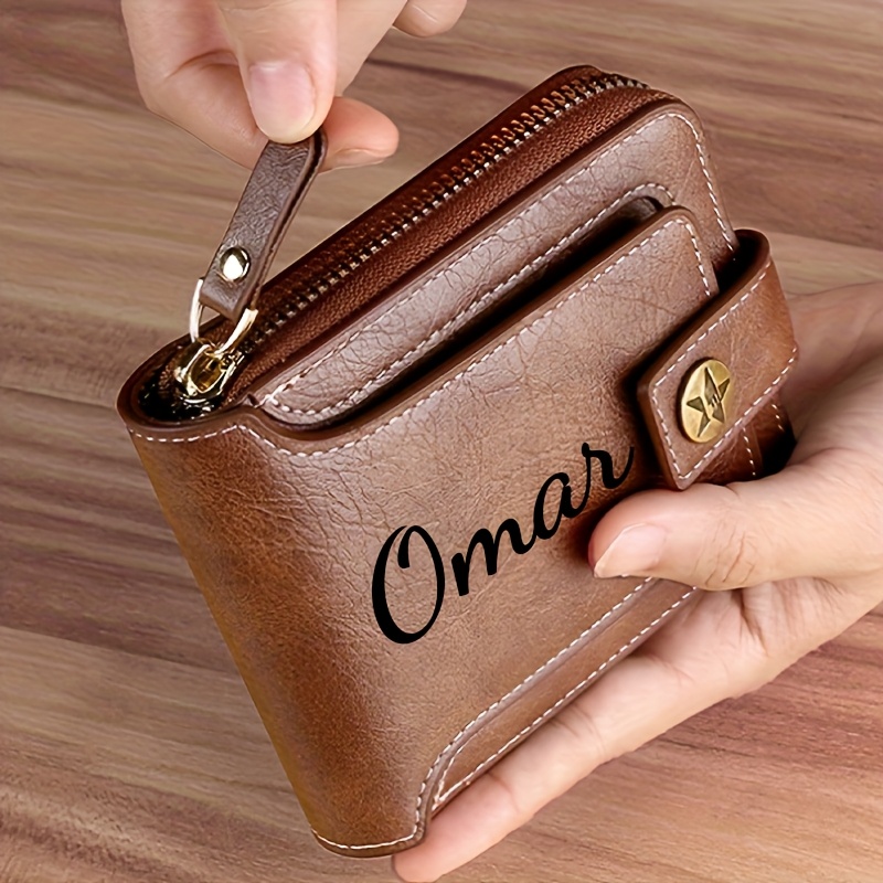 Personalized Name Box - اسم مخصص محفظة رجالية هدية أنيقة