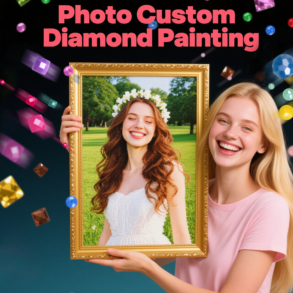 Photo Mosaic Print - HUACAN مجموعات كاملة الماس اللوحة صور