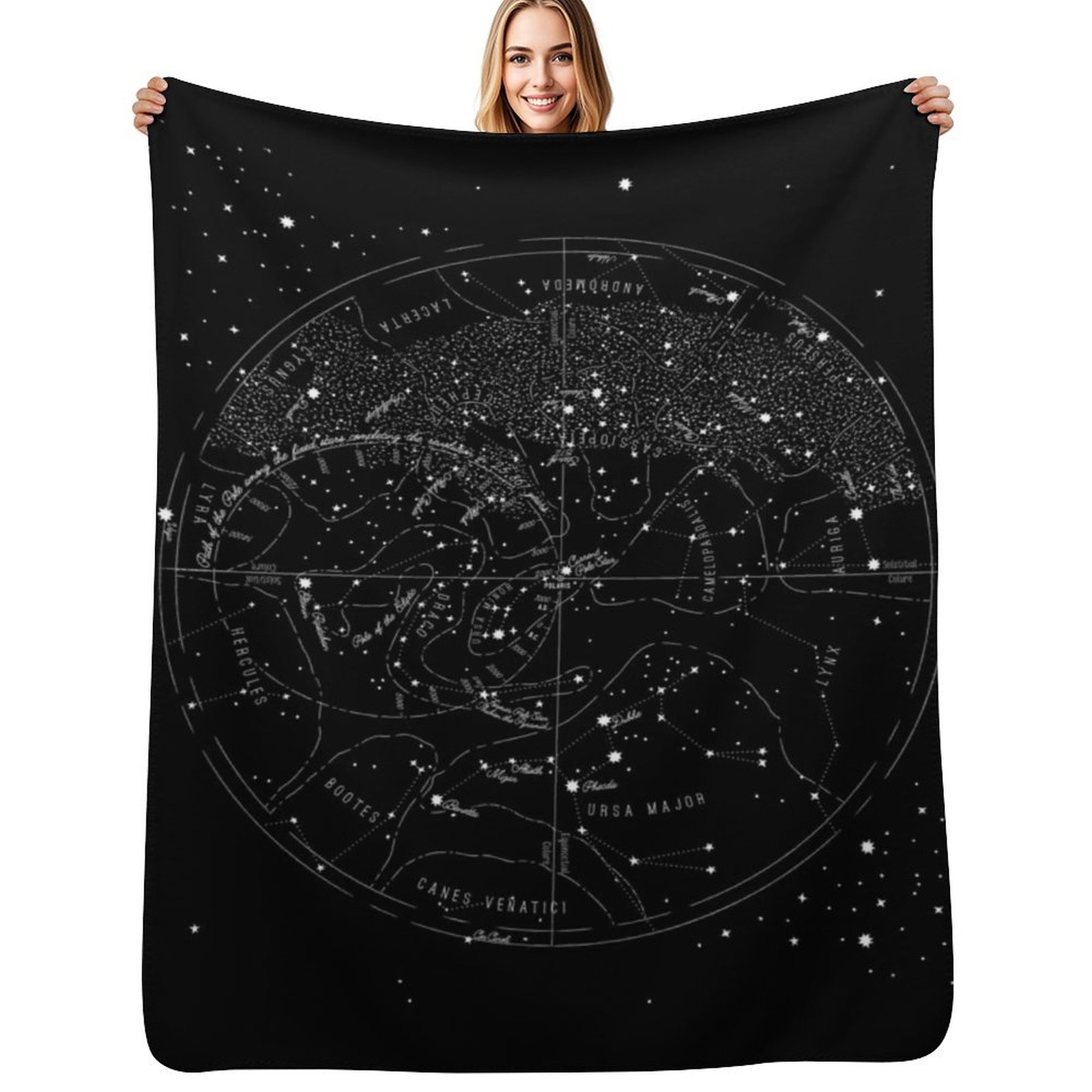 بطانية مزخرفة بنمط خريطة النجو - مراجعة Custom Star Map وسعره