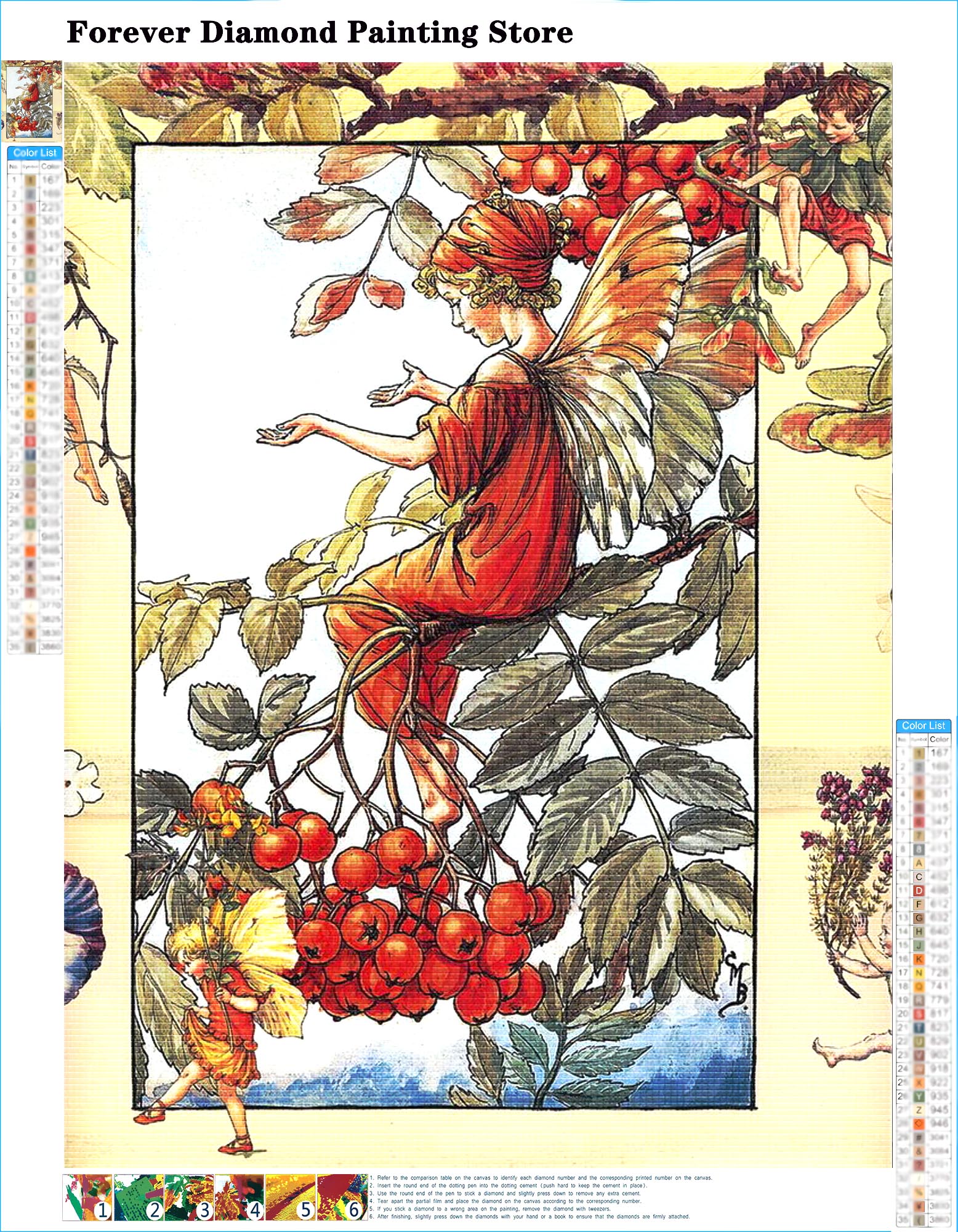 سيسلي ماري باركر عمل فني زهرة  - مراجعة Photo Mosaic Print وسعره