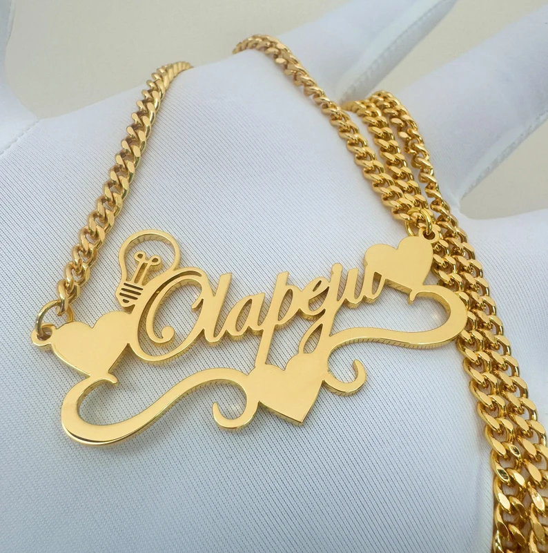 قلادة اسم شخصية للنساء ، لون ذ - مراجعة Name Necklace Custom وسعره