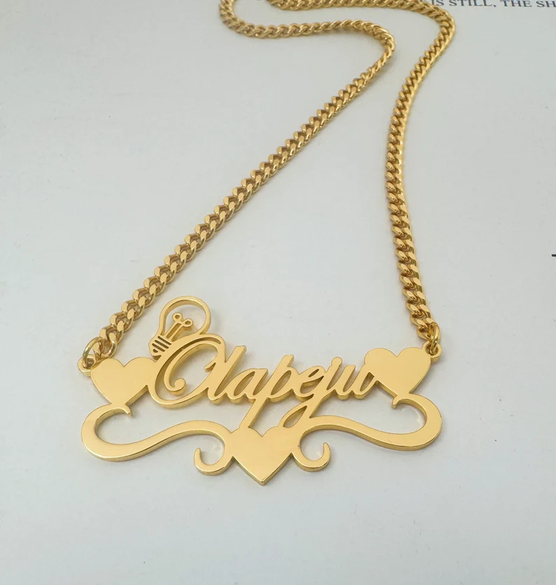 قلادة اسم شخصية للنساء ، لون ذ - مراجعة Name Necklace Custom وسعره