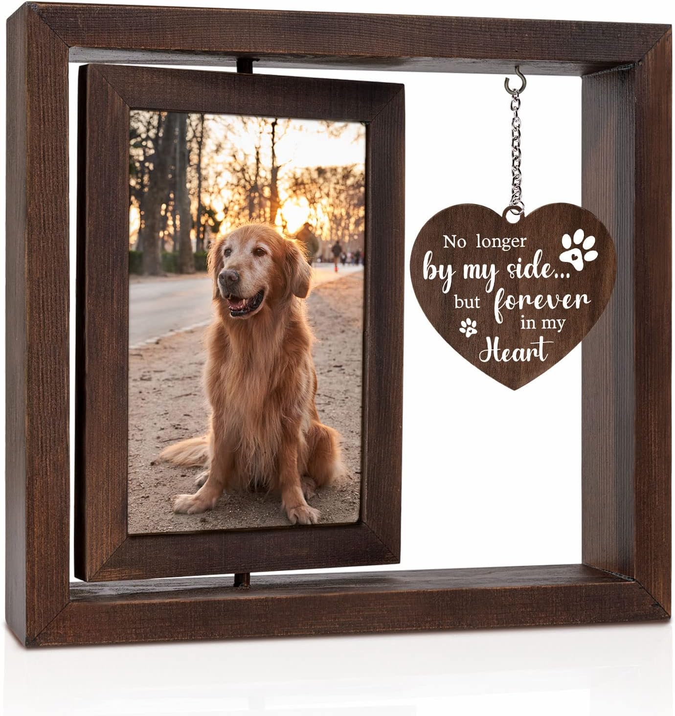 إطار صور تذكاري للحيوانات الأل - مراجعة Engraved Wood Frame وسعره