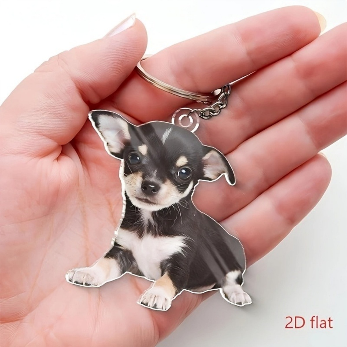 سلسلة مفاتيح مخصصة بالصور - حل - مراجعة Pet Portrait Custom وسعره