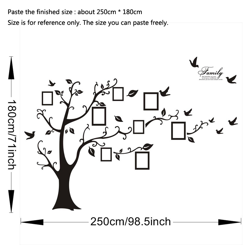 ملصقات جدارية كبيرة الحجم على  - مراجعة Family Tree Print وسعره