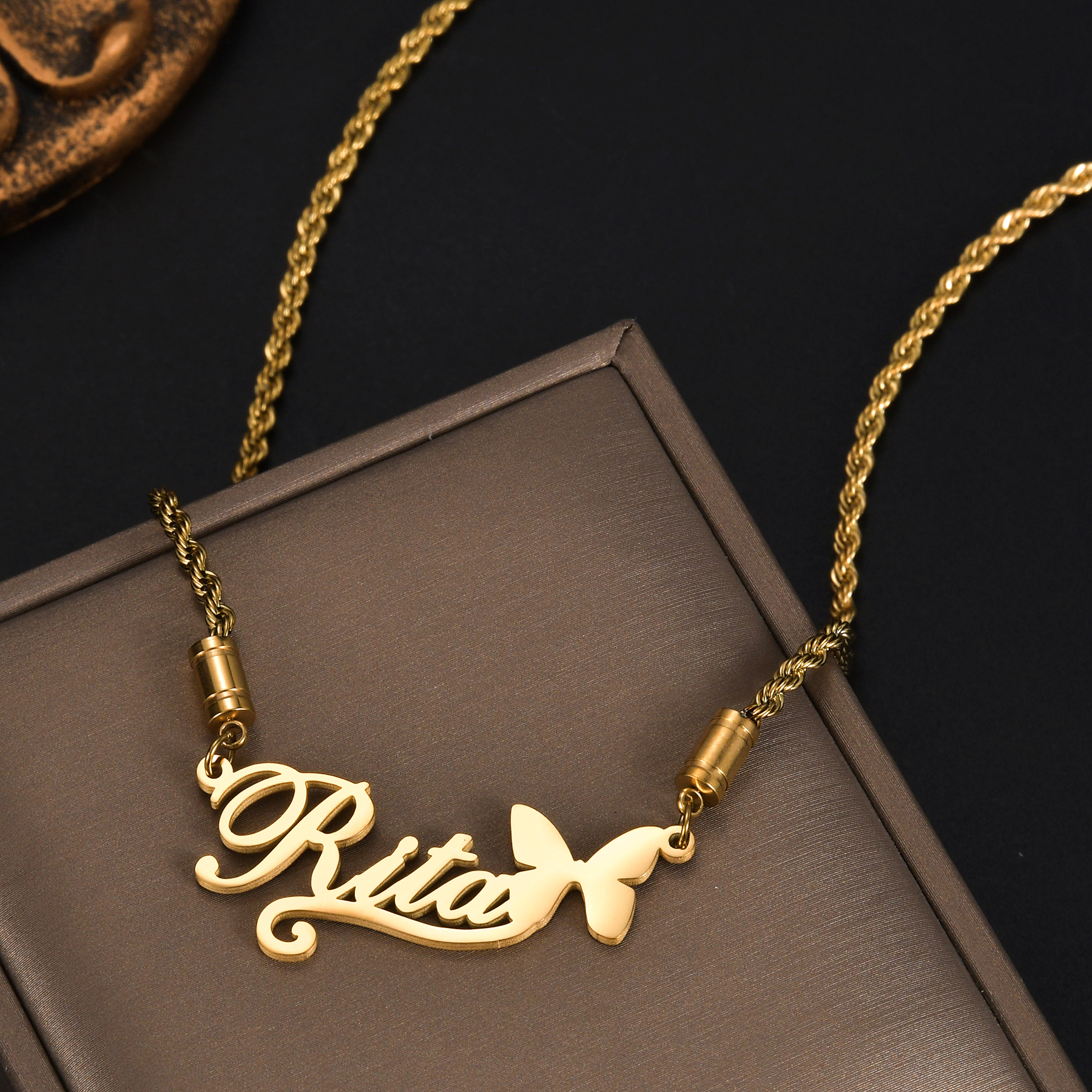 Atoztide شخصية مخصصة اسم القلا - مراجعة Birth Flower Necklace وسعره