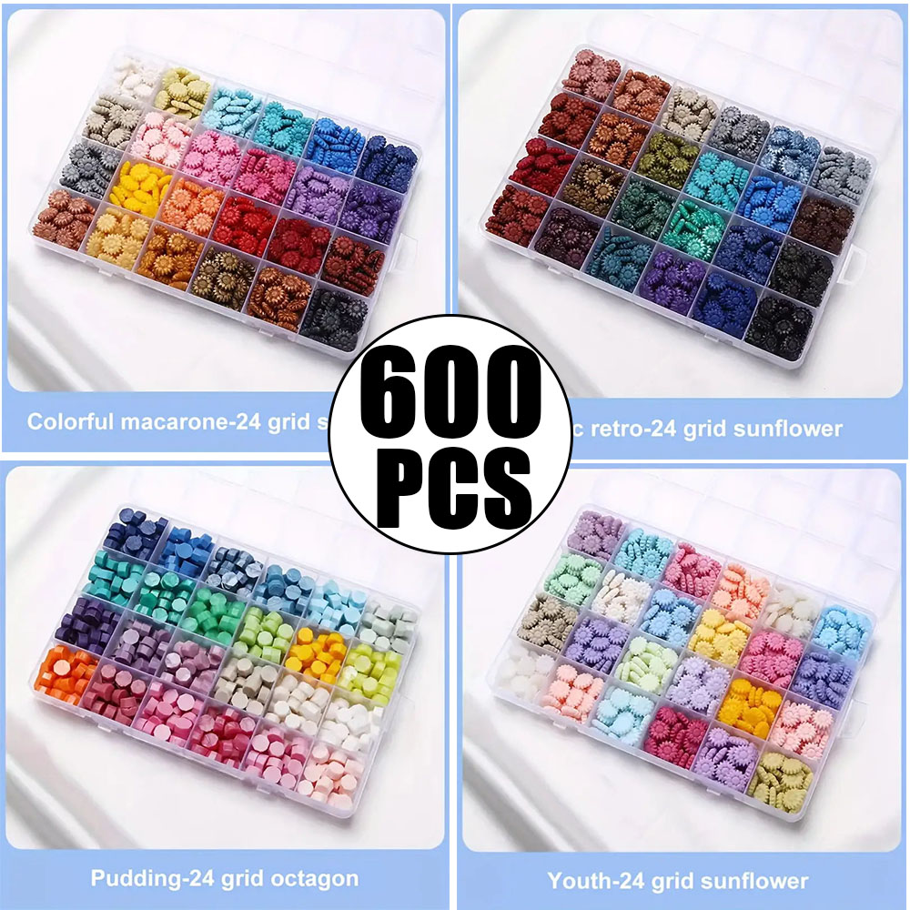 600 قطعة من حبيبات الشمع للختم - مراجعة Wax Seal Letter Kit وسعره