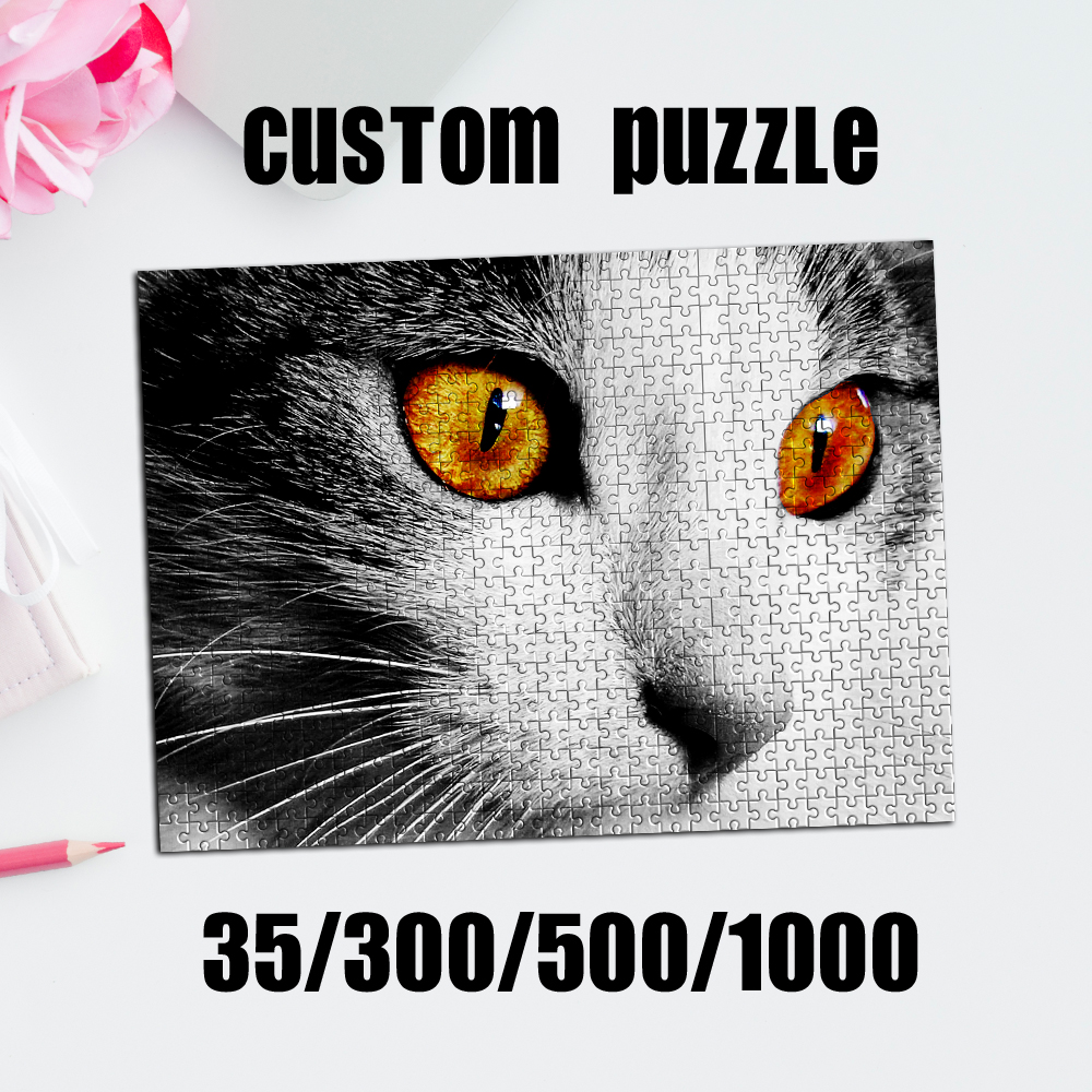 35/300/500/1000 قطعة لغز صور ش - مراجعة Pet Portrait Custom وسعره