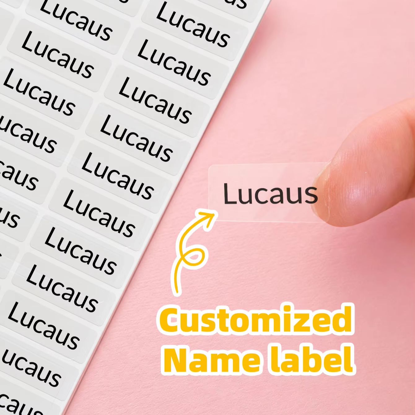 1-240 قطعة ملصقات مخصصة بالاسم - مراجعة Personalized Name Box وسعره