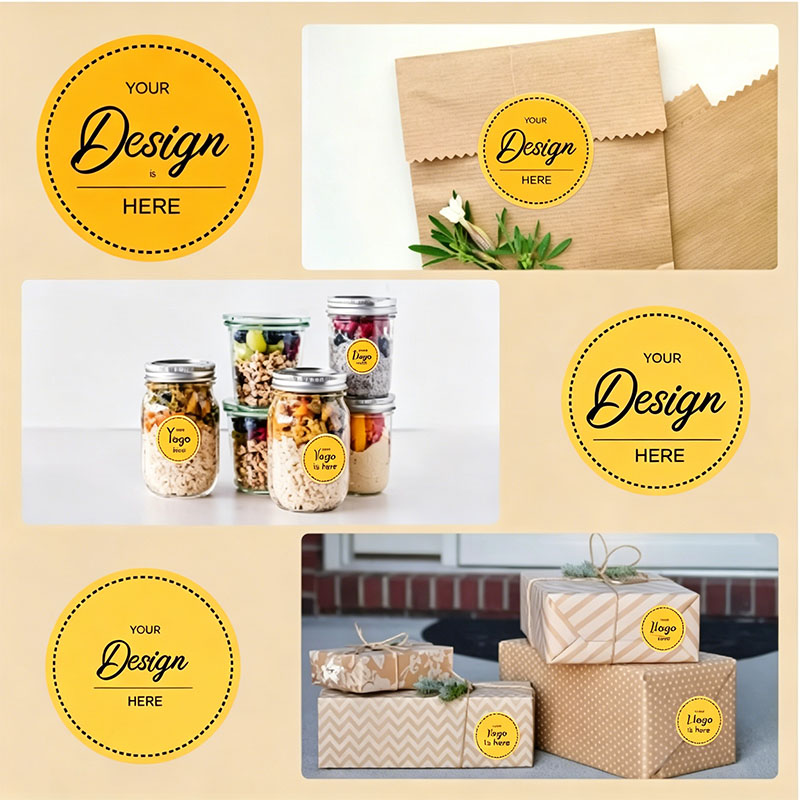 ملصقات دائرية مخصصة بشعارك واس - مراجعة Personalized Name Box وسعره