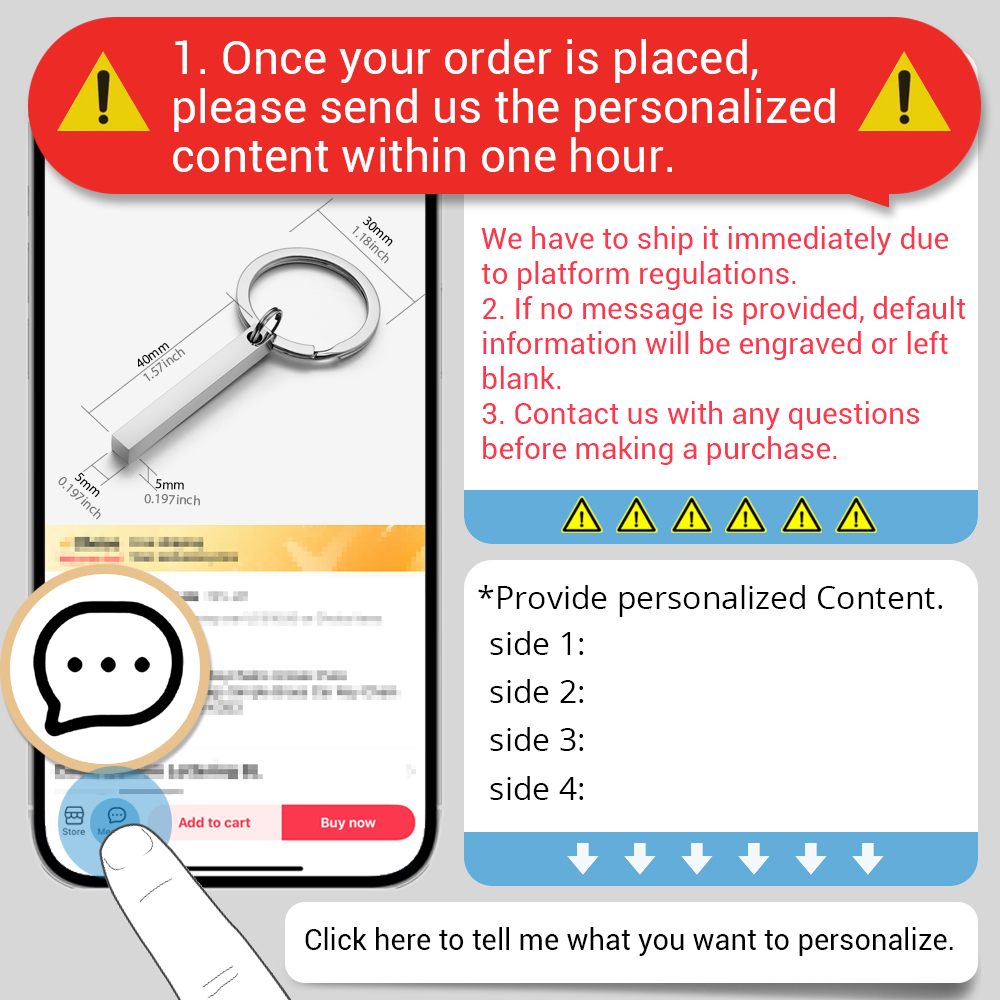 تخصيص سلاسل المفاتيح ثلاثية ال - مراجعة Initial Ring Custom وسعره