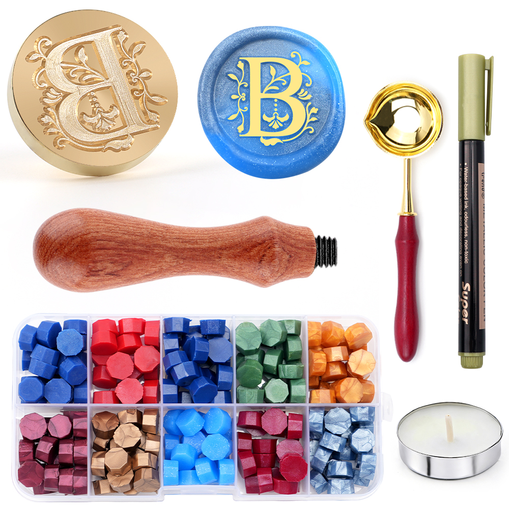 طقم ختم شمعي بالحروف من A إلى  - مراجعة Wax Seal Letter Kit وسعره