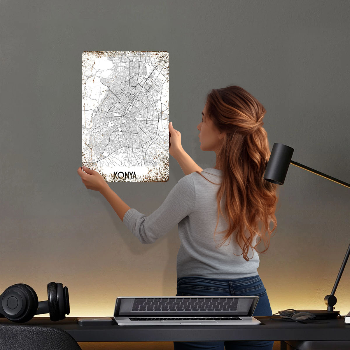 كونيا خريطة المدينة صفيح تسجيل - مراجعة Custom Map Poster وسعره