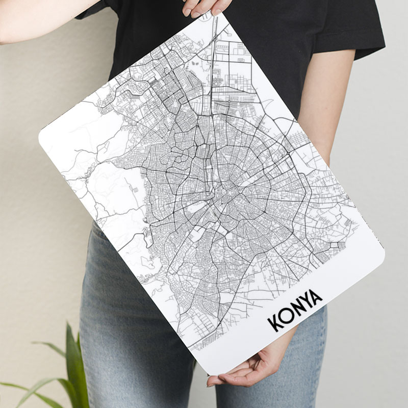 كونيا خريطة المدينة صفيح تسجيل - مراجعة Custom Map Poster وسعره