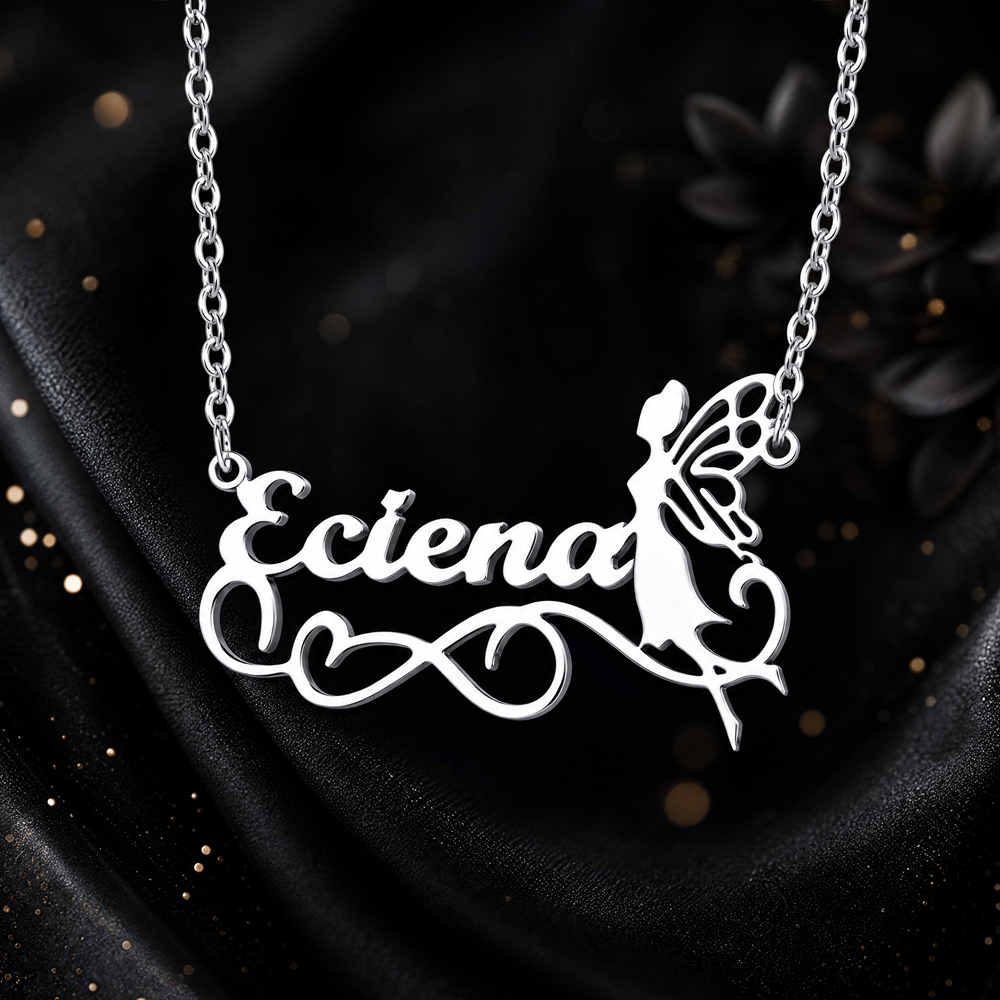 قلادة مخصصة على شكل فراشة للنس - مراجعة Name Necklace Custom وسعره