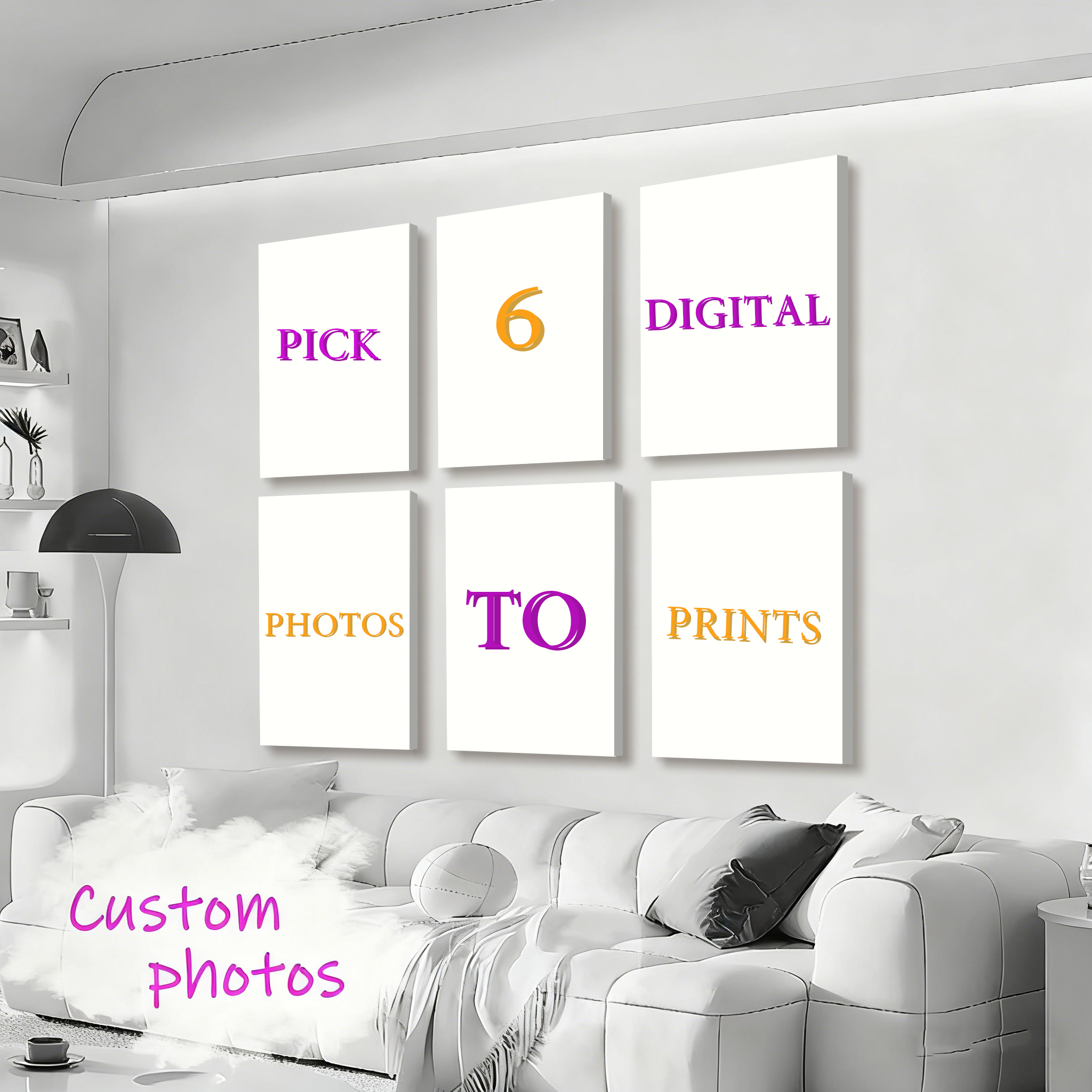 مجموعة من 6 قطع مطبوعات قماشية - مراجعة Pet Portrait Custom وسعره